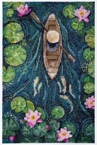 Набір для вишивки хрестиком "Один в каное", АН-170