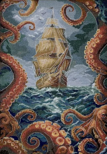 Набір для вишивки хрестиком &quot;Океанська безодня&quot;, АН-292