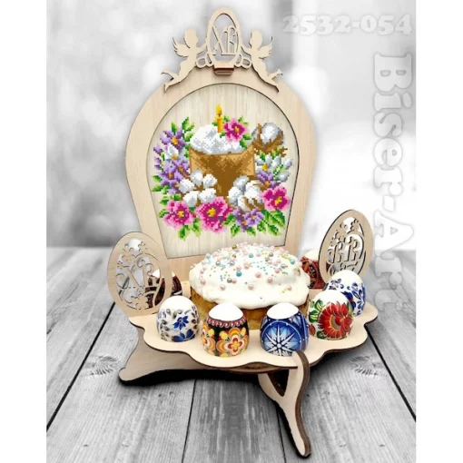 Підставка для паски та яєць під вишивку бісером (2532054)