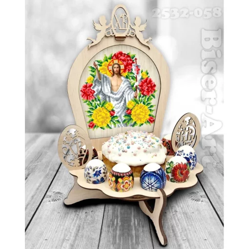 Підставка для паски та яєць під вишивку бісером (2532058)