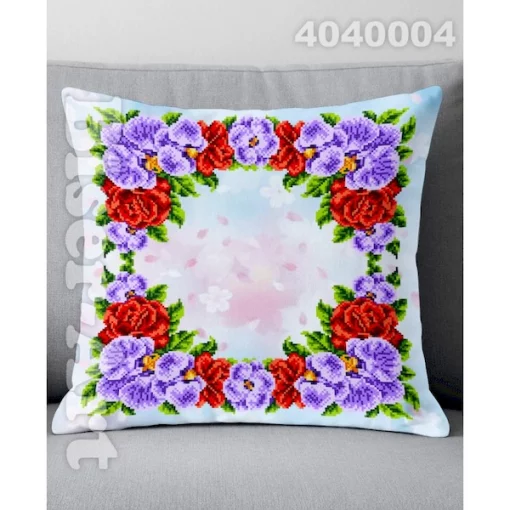 Пошита подушка з наволочкою для вишивання ВЕЛИКА (4040004)