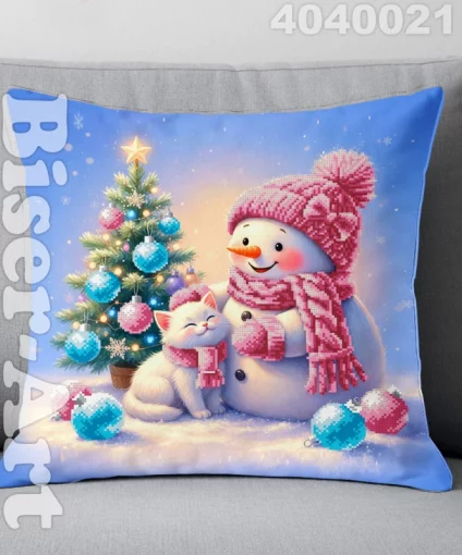 Пошита подушка з наволочкою для вишивання ВЕЛИКА (4040021)