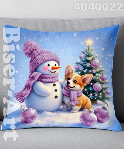 Пошита подушка з наволочкою для вишивання ВЕЛИКА (4040022)