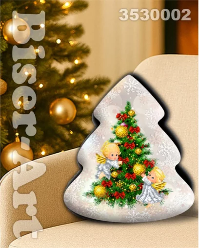 Декоративна подушка-ялинка під вишивку (3530002)