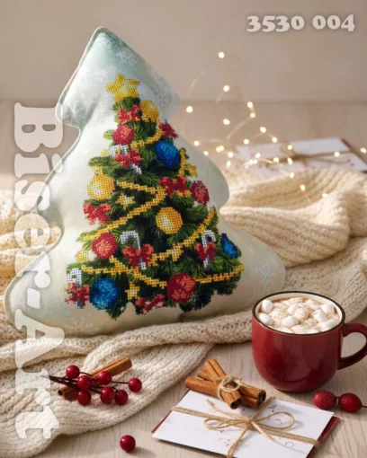 Декоративна подушка-ялинка під вишивку (3530004)