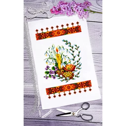 Рушник пасхальний для вишивки бісером (052)