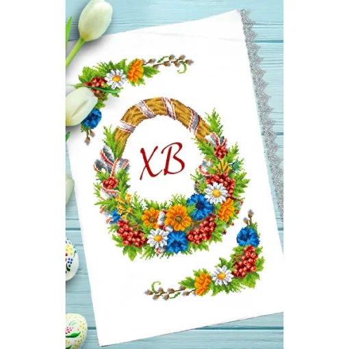 Рушник пасхальний для вишивки бісером (160)