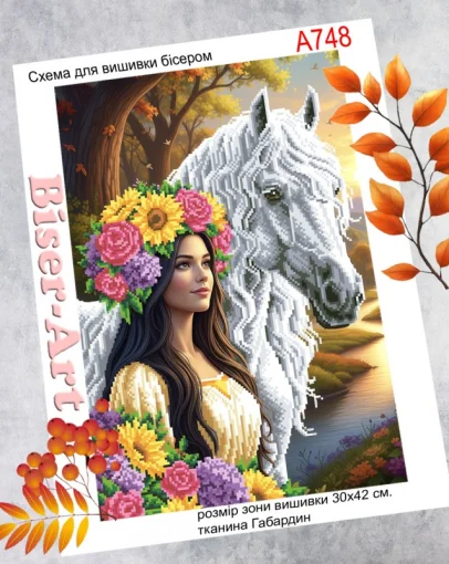 Дівчина з конем, А748