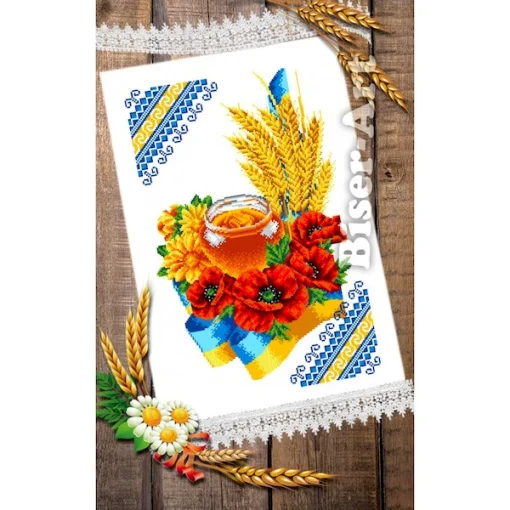 Спасівський рушник для вишивки бісером, арт. 126
