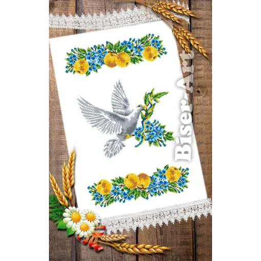 Спасівський рушник для вишивки бісером, арт. 130