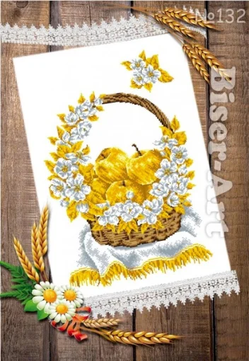 Спасівський рушник для вишивки бісером, арт. 132