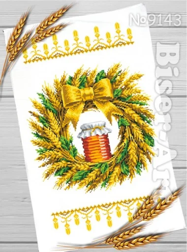 Спасівський рушник для вишивки бісером, арт. 143