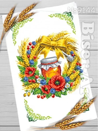 Спасівський рушник для вишивки бісером, арт. 144