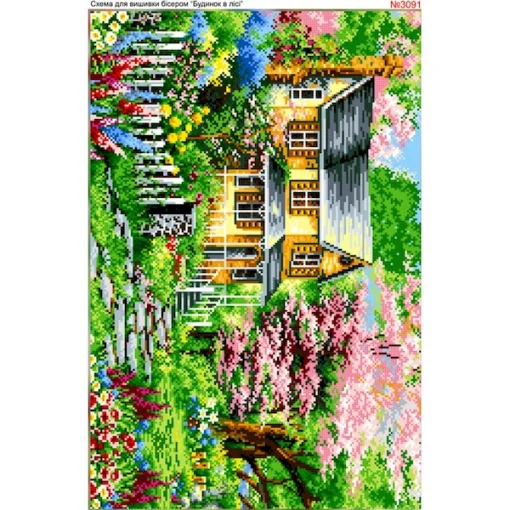 Схема для вишивки бісером  &laquo;Будинок&raquo; (3091)
