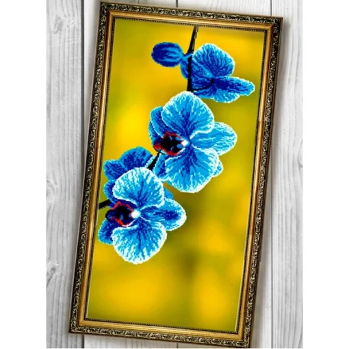 Схема вишивки бісером Блакитна орхідея (3060003)