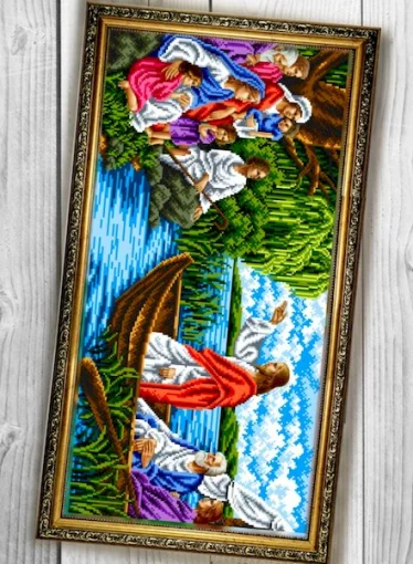 Схема вишивки бісером Проповідь Ісуса (089)