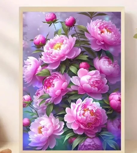 Алмазна мозаїка Півонії, арт. 15555