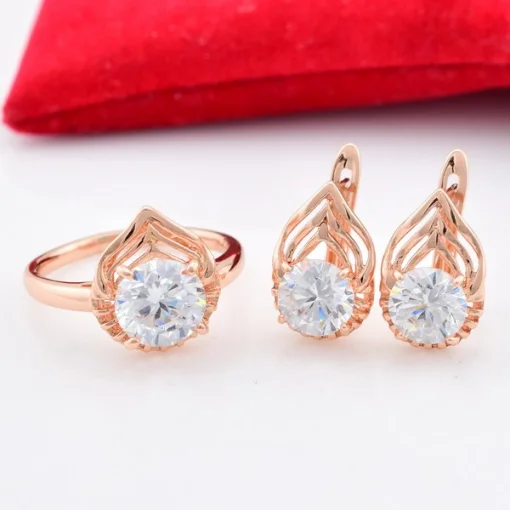 Комплект каблучка+сережки