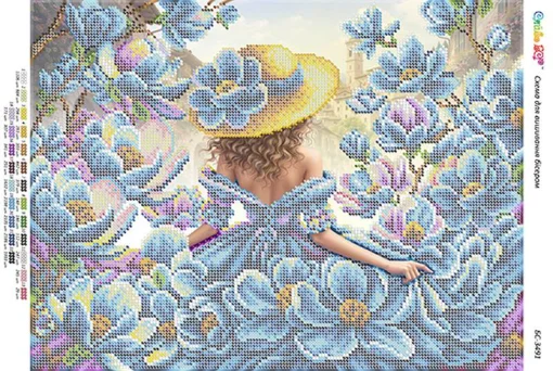 Дівчина в квітах-1, БС-3491