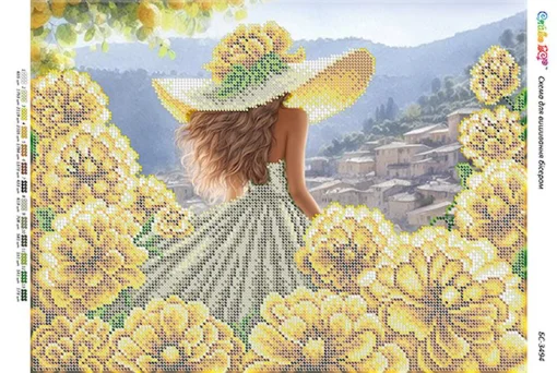 Дівчина в квітах-4, БС-3494