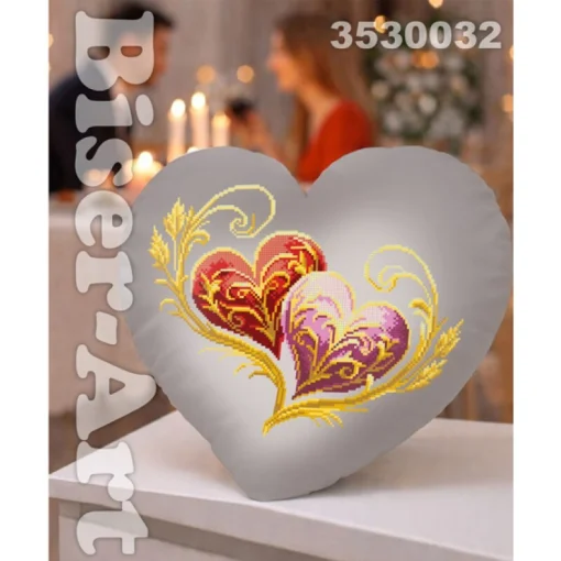 Декоративна подушка-сердечко (3530032)