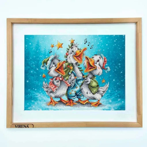 Набір для вишивки хрестиком "Гуси колядники" VMC_1017