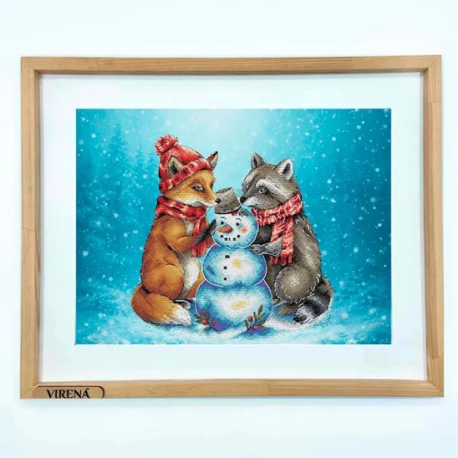 Набір для вишивки хрестиком "Сніговик і друзі" VMC_1020