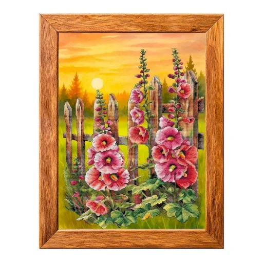 Набір для вишивки хрестиком "Мальви" VMC_1011