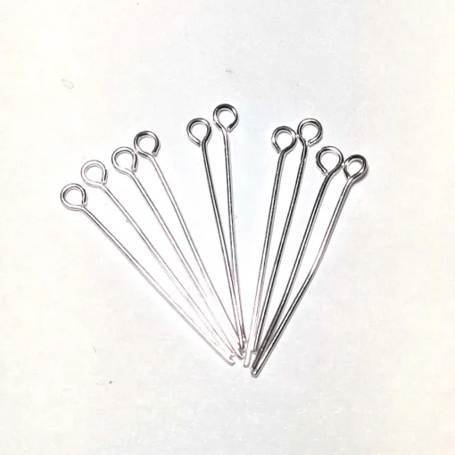 Піни з петелькою, срібні 