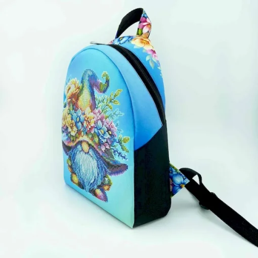 Рюкзак &laquo;Гном з квітами&raquo; під вишивку бісером Рюкзак_803