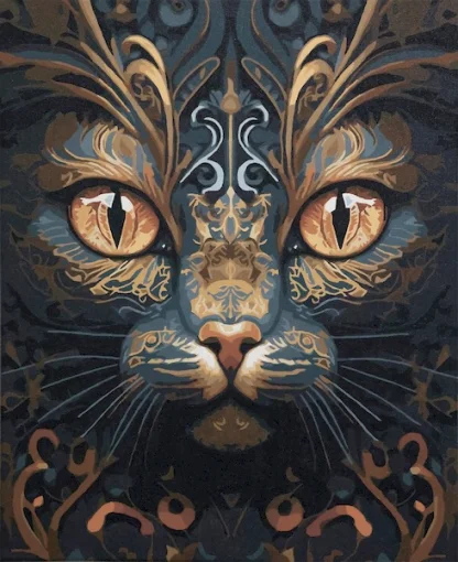 Картина за номерами на художньому полотні "Погляд чаклунки", APN-003