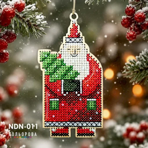 Набір для вишивки новорічної іграшки NDN-011 "Дарувальник дива"