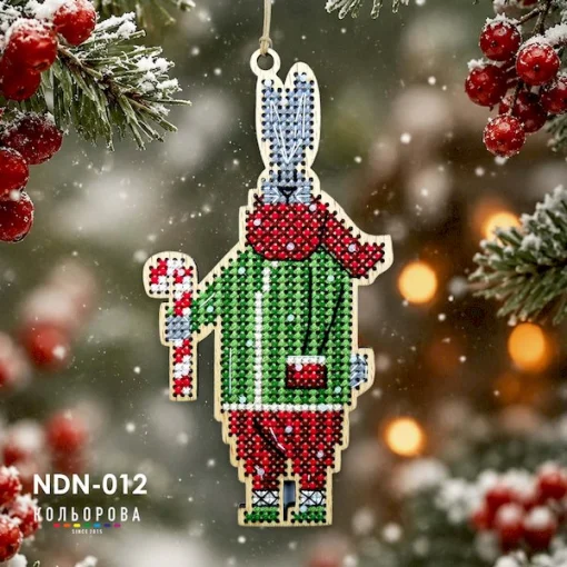 Набір для вишивки новорічної іграшки NDN-012 "Вартовий свята"