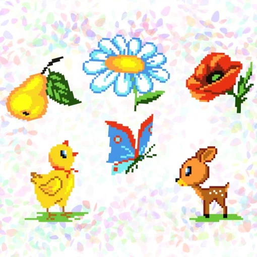 Флізелін пришивний, водорозчинний &quot;Лісова галявина&quot;