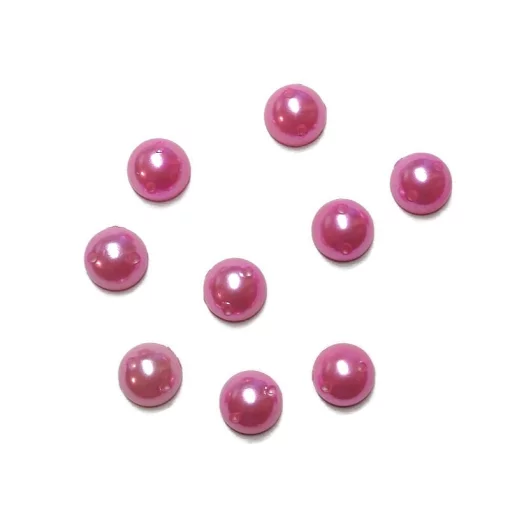 Напівнамистини пришивні, рожеві ( 8 мм)