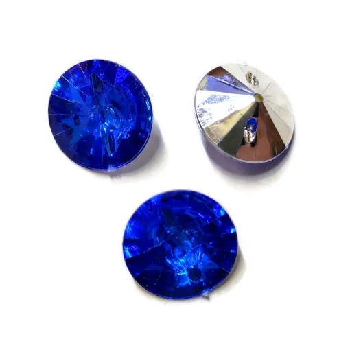 Каміння пришивне, синє 