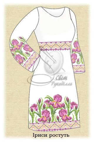 Сукня жіноча "Іриси ростуть" 