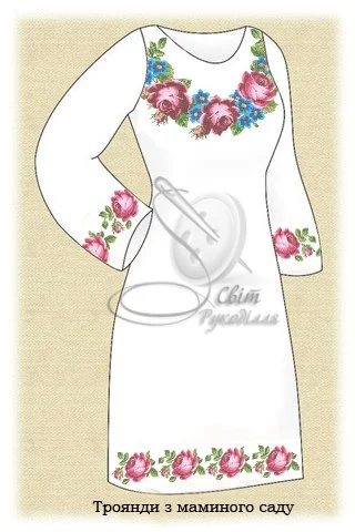 Сукня жіноча "Троянди з маминого саду" 