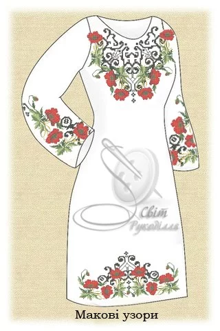 Сукня жіноча "Макові узори" 