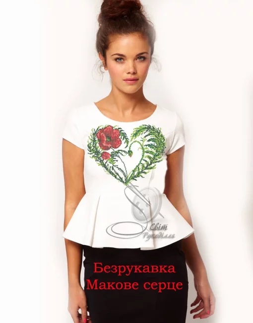 Безрукавка &quot;Макове серце&quot; 