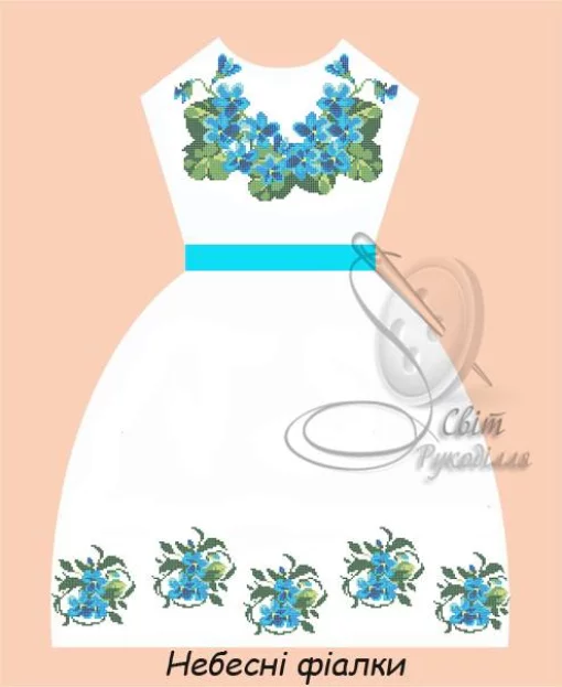 Дитяча сукня зі стрічкою &quot;Небесні фіалки&quot; 