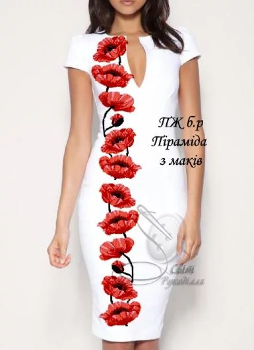 Сукня без рукавів "Піраміда з маків" 