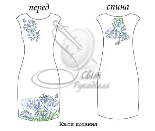 Сукня без рукавів "Квіти кохання" 