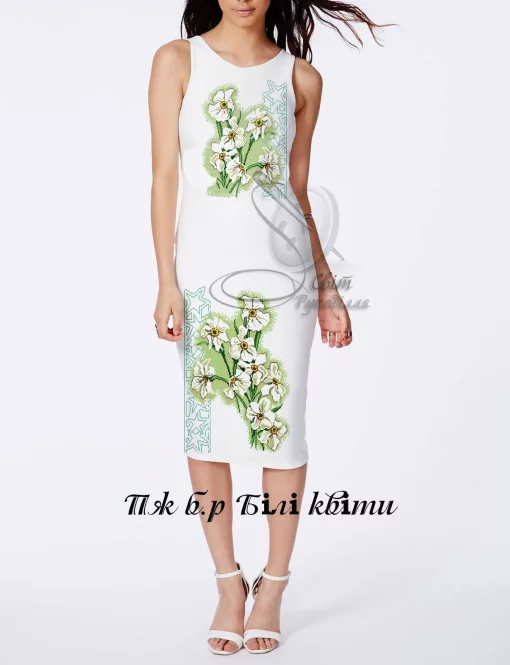 Сукня без рукавів &quot;Білі квіти&quot; 