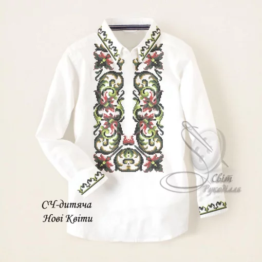 Дитяча сорочка для хлопчика &quot;Нові квіти&quot; 