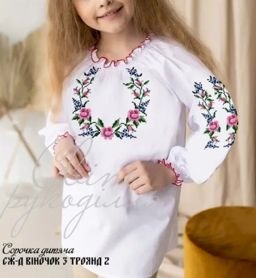 Дитяча сорочка &quot;Віночок з троянд&quot; 