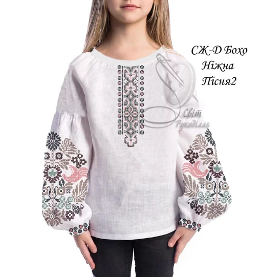 Дитяча сорочка &quot;Ніжна пісня-2&quot; 