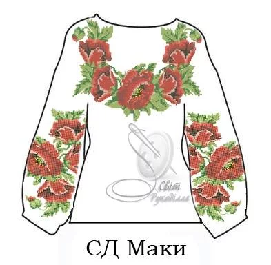 Дитяча сорочка  &quot;Маки&quot; 