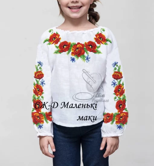Дитяча сорочка  &quot;Маленькі маки&quot; 