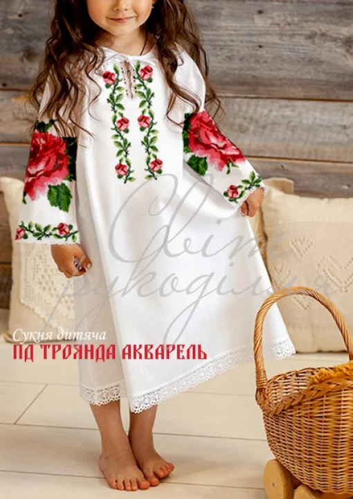 Підліткова сукня &quot;Троянда акварель&quot; 